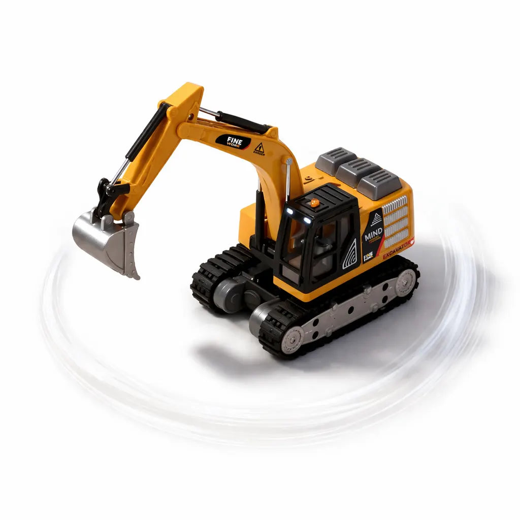 Mini rc metal jcb 1:64